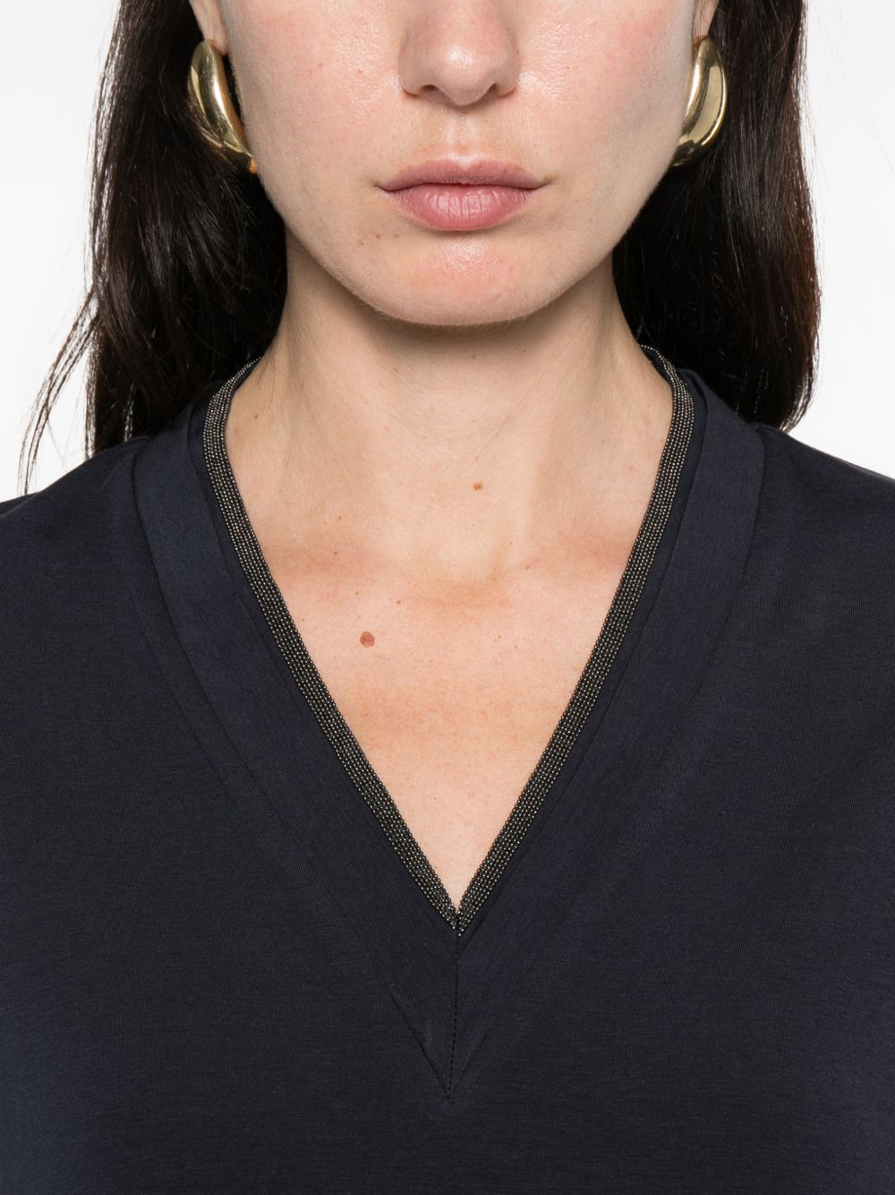 Brunello Cucinelli T-shirts and Polos - Blue and green | 531ecefd5238dddd5ddb0a3c8f7ef0ce8022de64