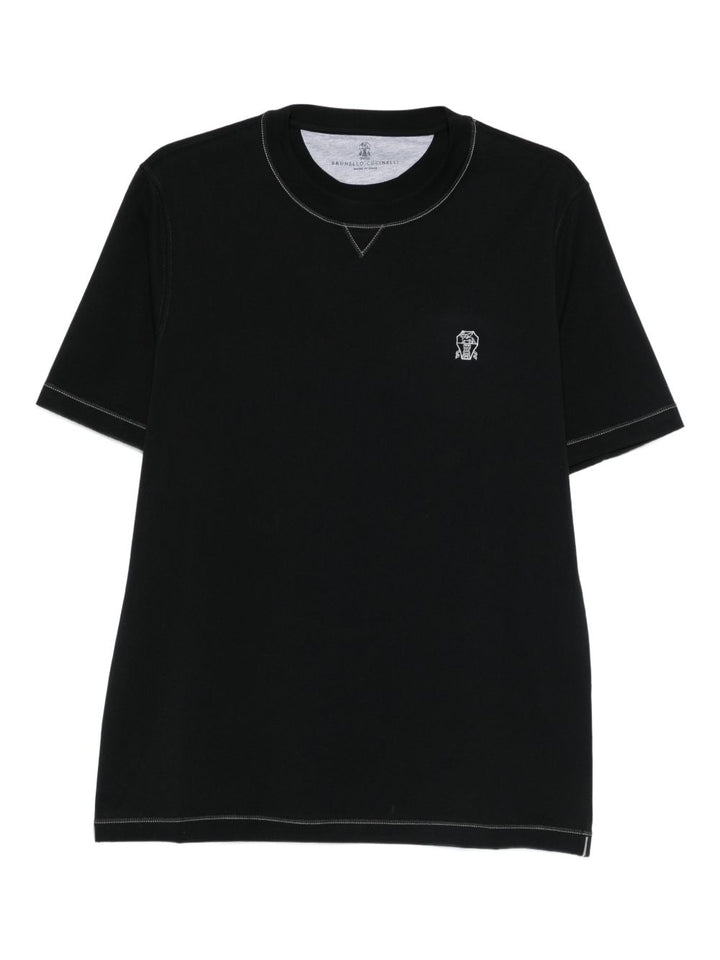 Brunello Cucinelli T-shirts and Polos - Blacks and greys | 3888dc469fa0e8f51c41a2bcb5aeccaf25d6e3fb