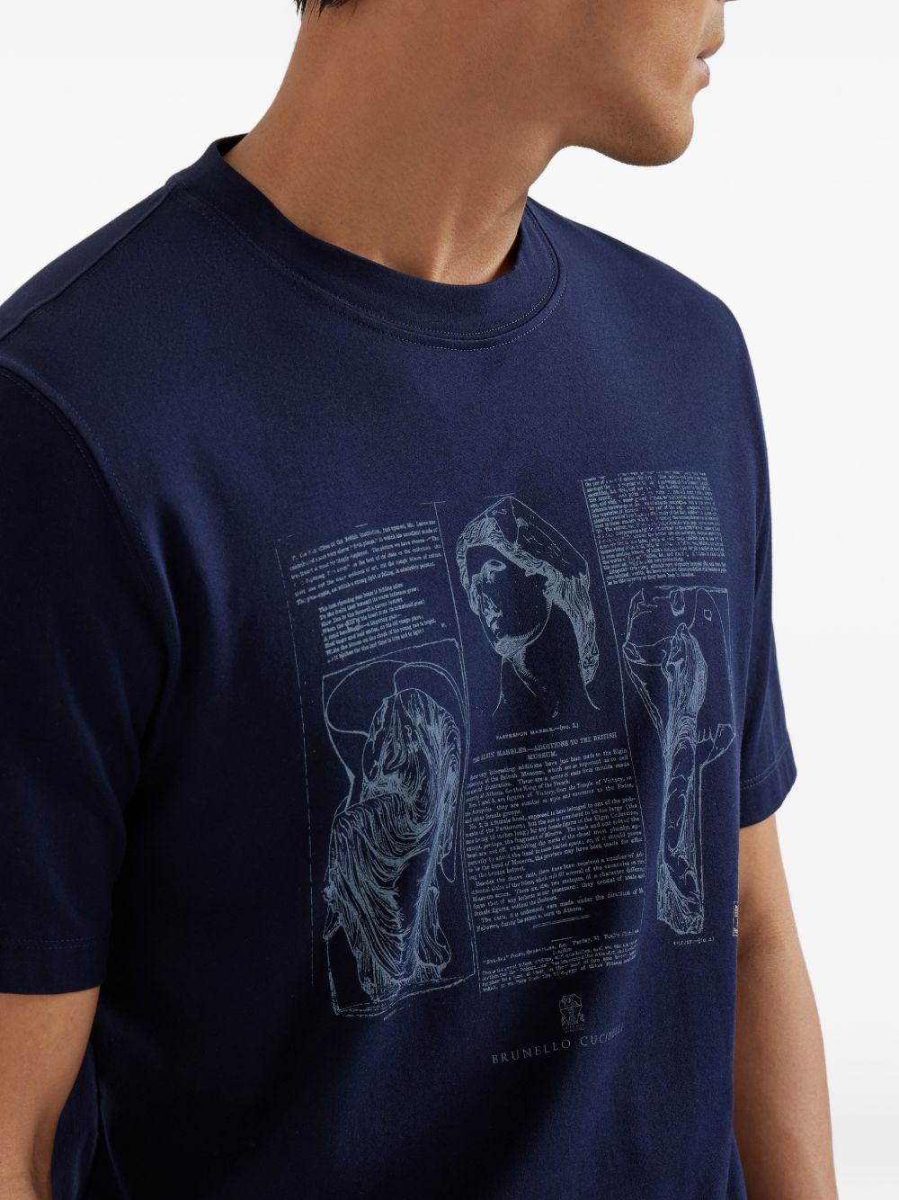 Brunello Cucinelli T-shirts and Polos - Blue and green | edc9baa8d58f9658fd710c622d723162efb76451