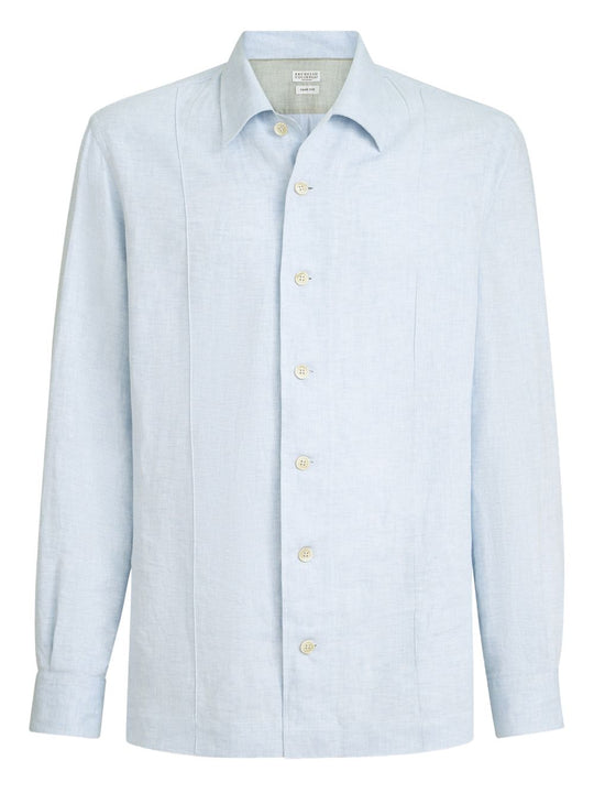 Linen And Cotton Blend Shirt
