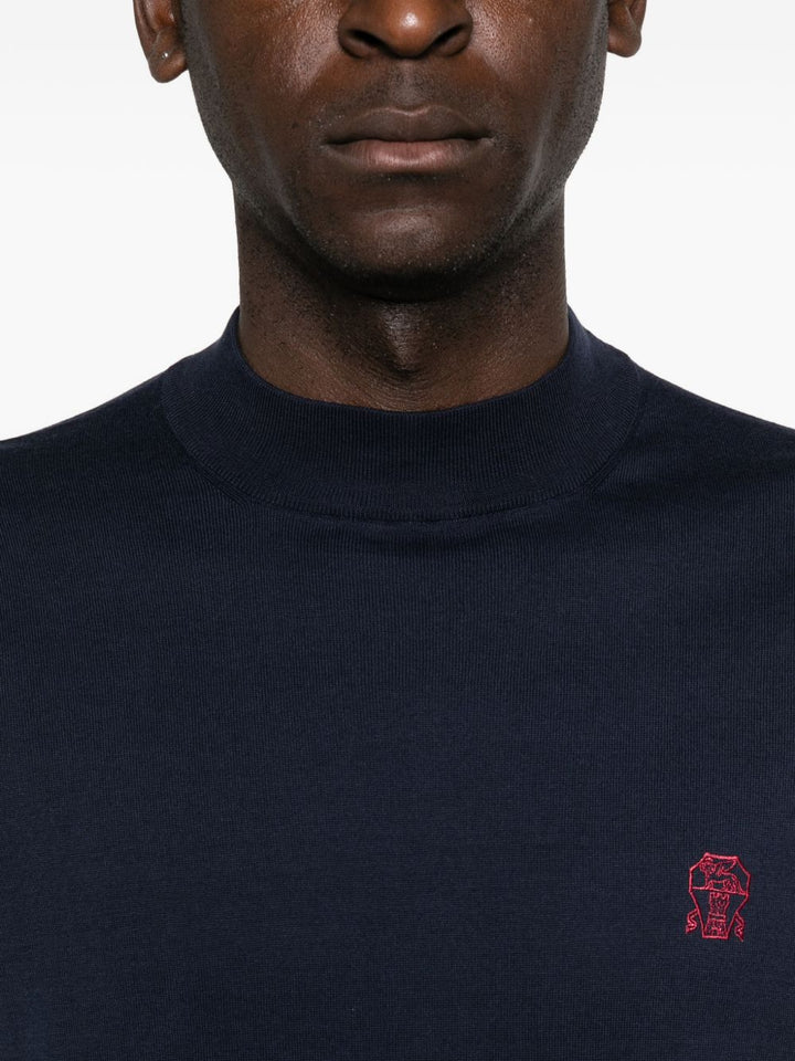 Brunello Cucinelli Sweaters - Blue and green | f1509e12eacc6c73cbb9ae4d4aa7c7259b12e289