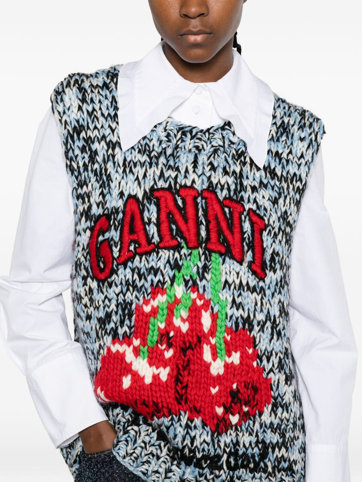 Ganni Sweaters - Blue and green | 213a2b4461fb840a496ba16c0fdf8c349084a9cf