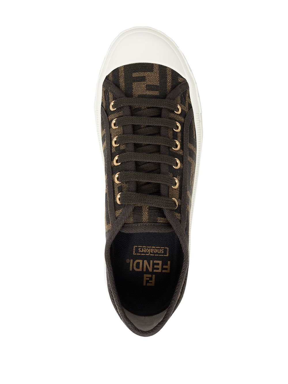 Fendi Sneakers - Marrone | 8218a0ebc25734374ef3617ff309f8fa324b5aef