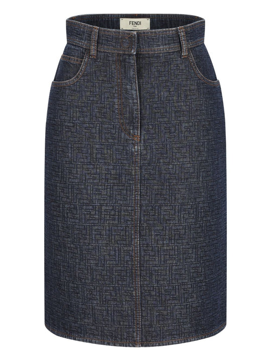 Denim Cotton Skirt