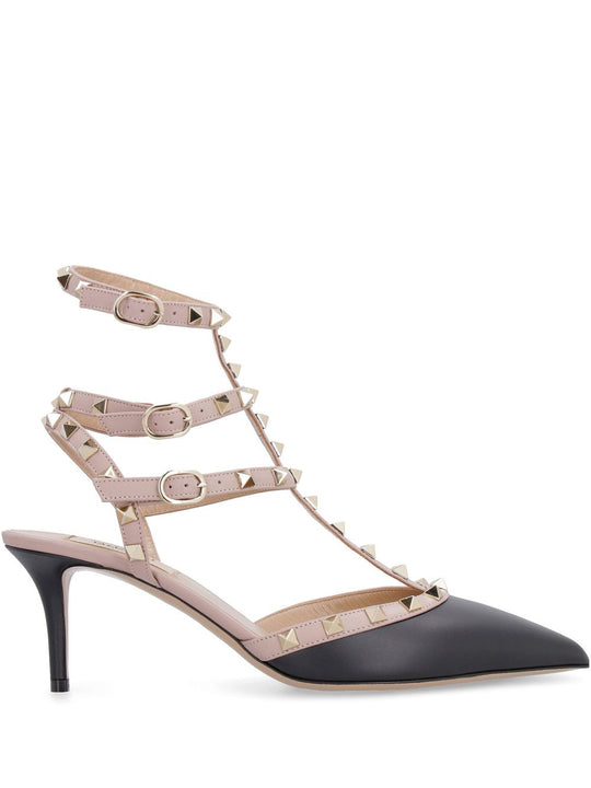 Rockstud Leather Pumps