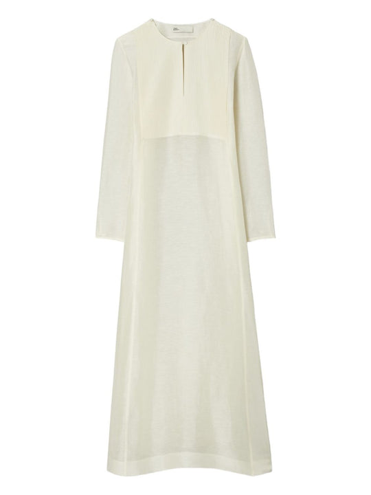 Linen And Silk Long Kaftan