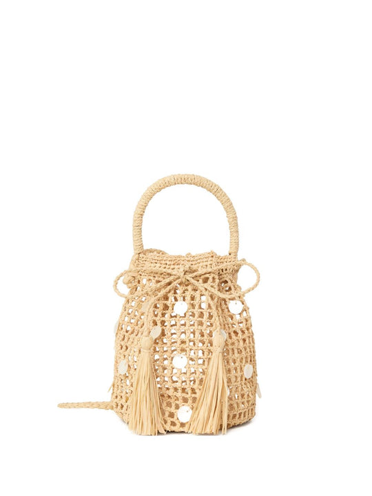 Precious Moments Rafia Bucket Bag