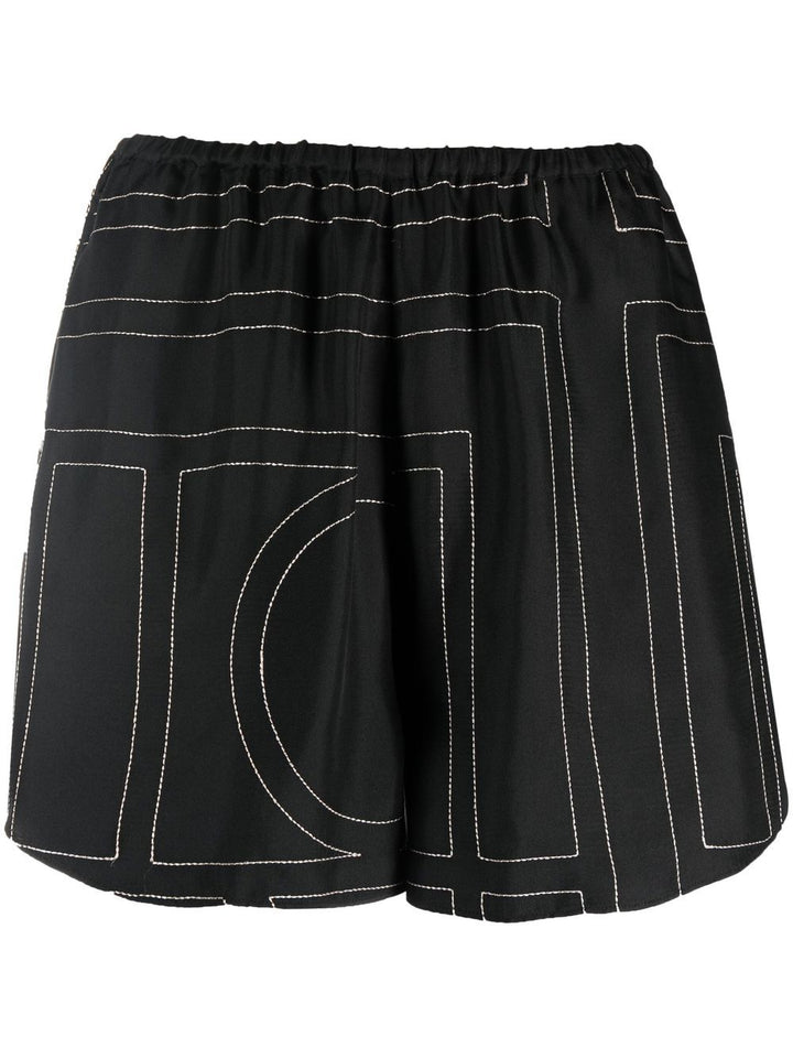 Toteme Pre Shorts - Blacks and greys | 5f26638c5cfa0280ca3e7388024e3e19499416bc