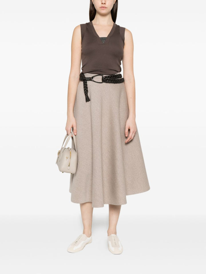 Brunello Cucinelli Top - Marrone | c59066619bfb6bffe75aacb8fba60a6d84b69a20