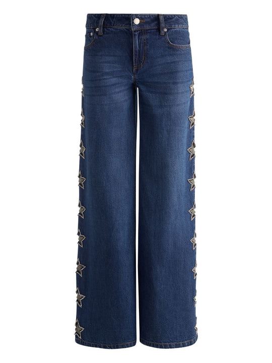 Embellished Baggy Jeans