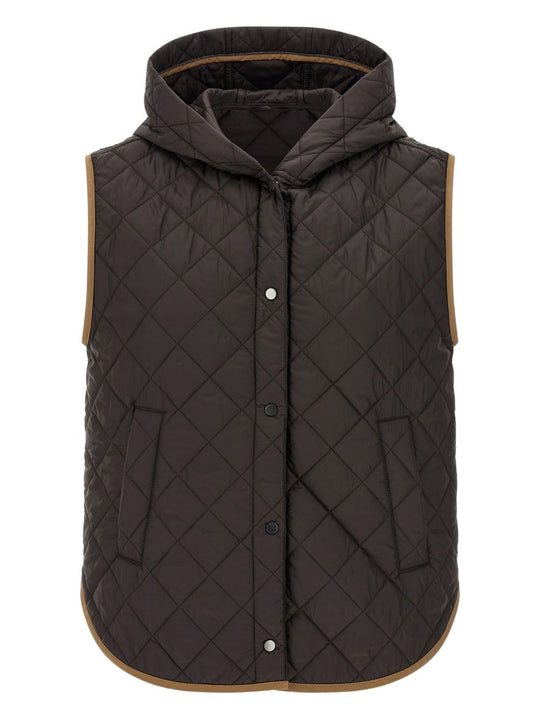 Quilted Nylon Down Vest