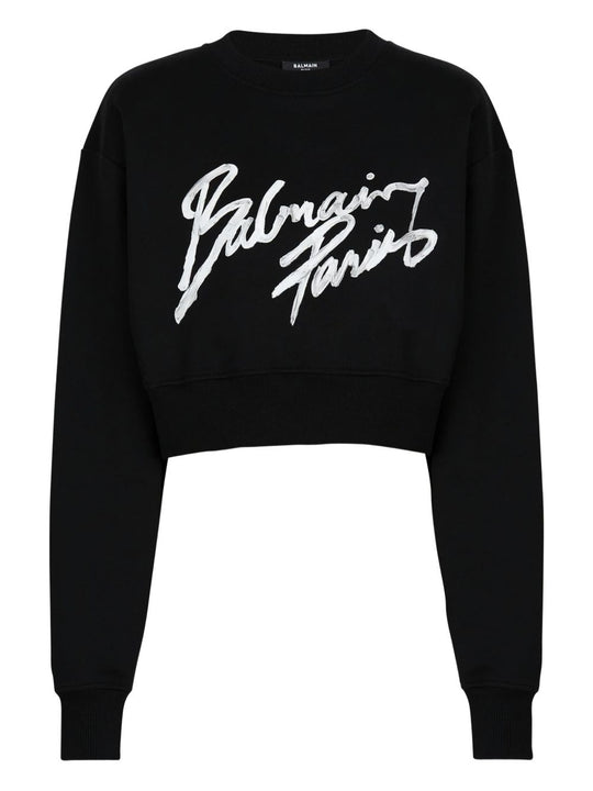 Logo Cropped Sweatshirt