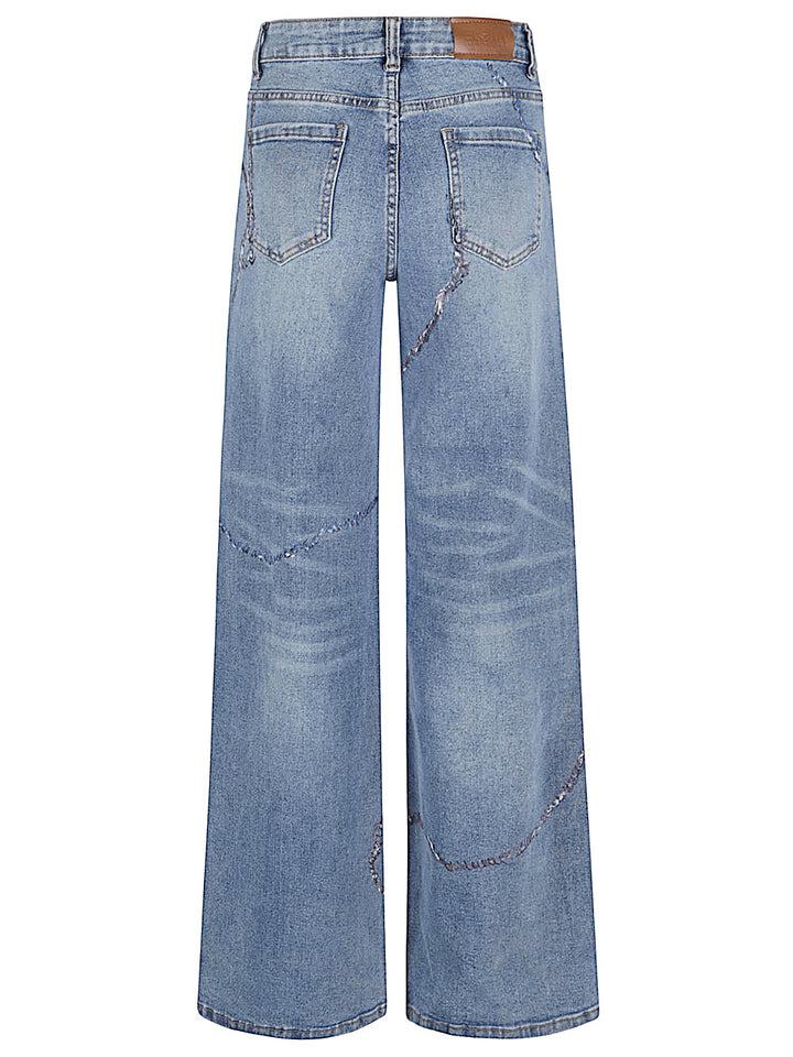 Ella Lago Di Como Jeans - Blue and green | a70dffcd60c679f777815463d8fb2041445041e1