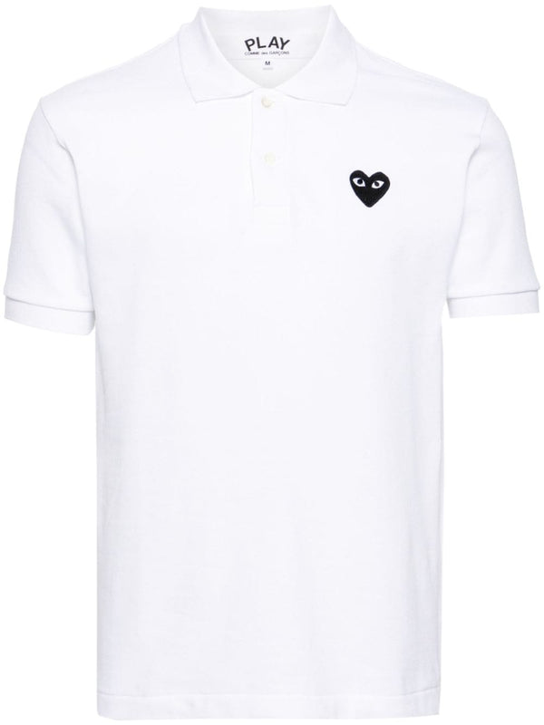 Black Heart Cotton Polo Shirt