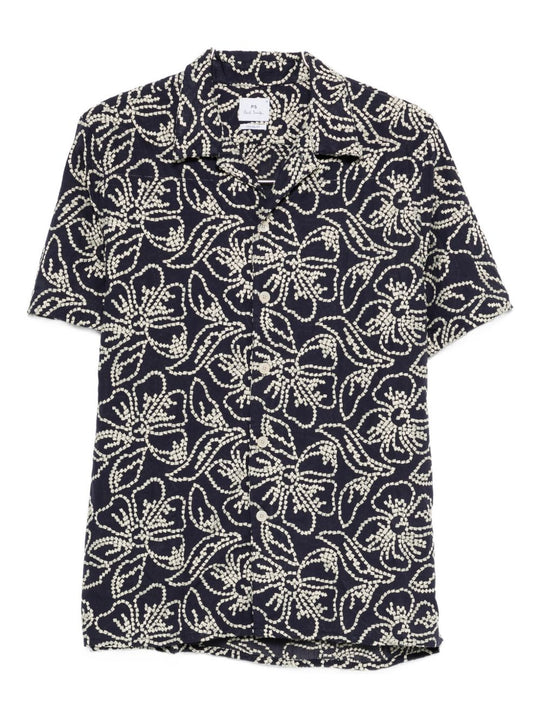 Cotton Blend Printed Shirt