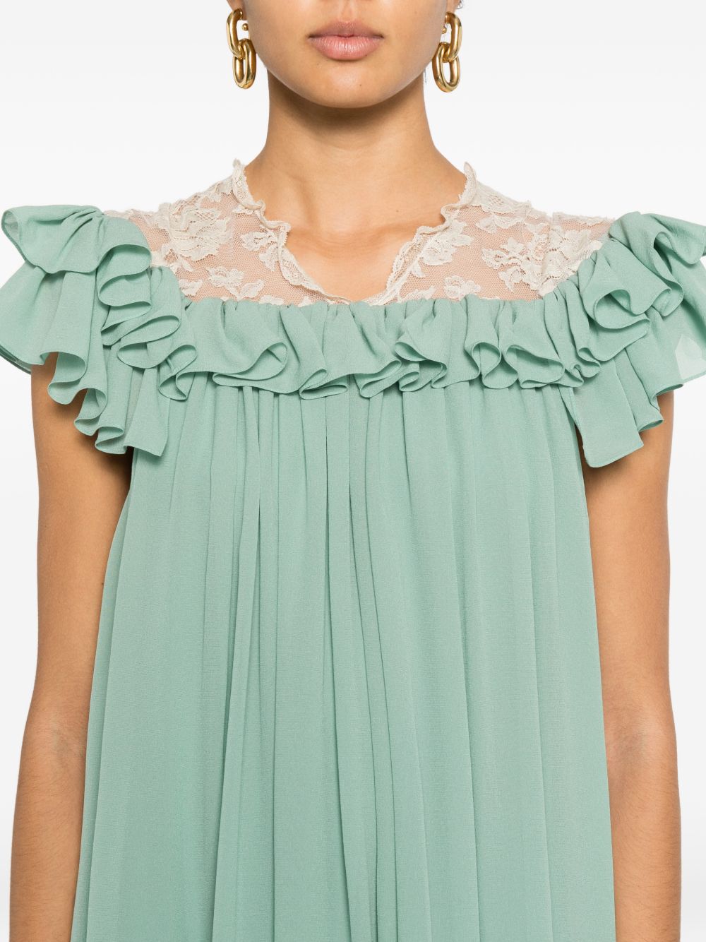 Chloè Dresses - Blue and green | 6243ac1d276a60619aac12b790286fc930f5fdef