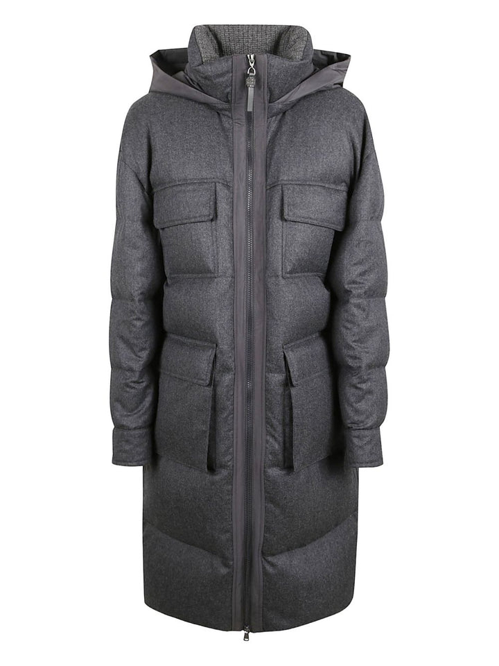 Brunello Cucinelli Coats - Blacks and greys | 43225983e8bbfef26628bffa7d4176f13cc2bdf5