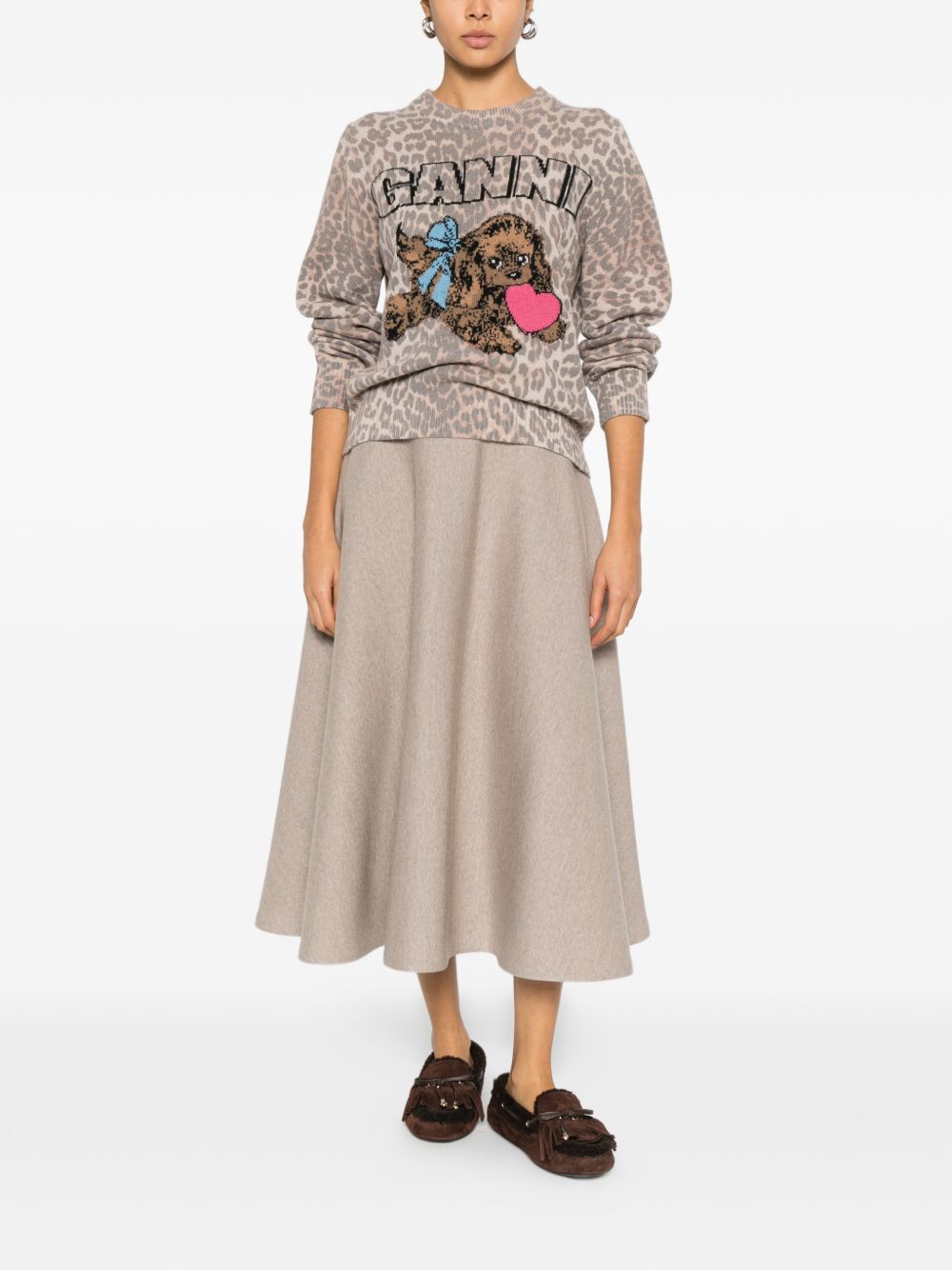 Ganni Sweaters - Marrone | adb0f6d2f1910c820c4b822402f9be1bfa5d4b2d