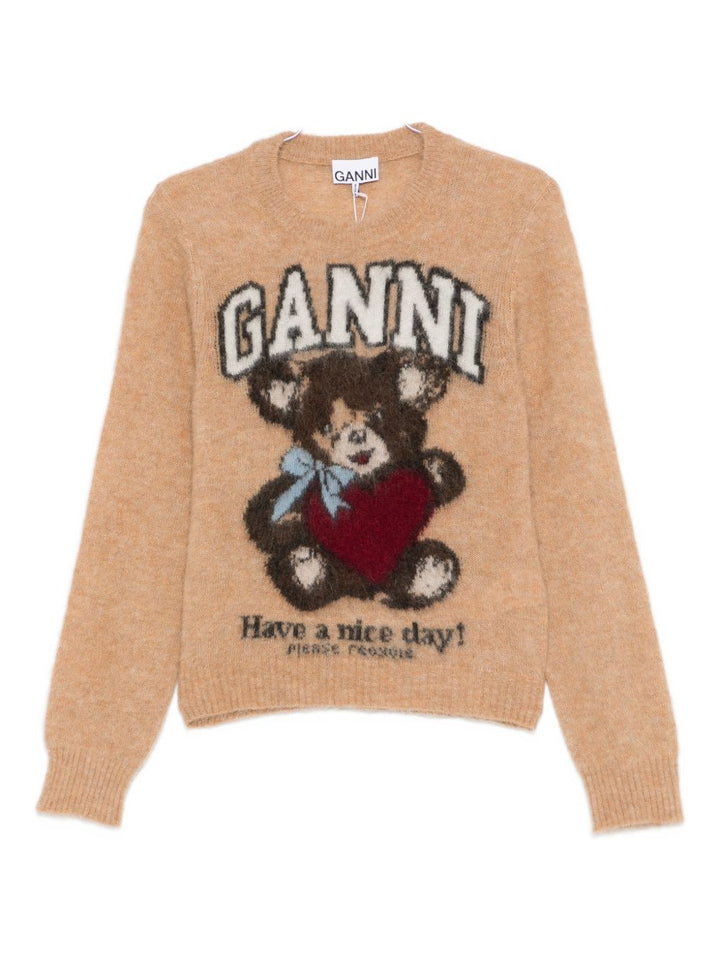 Ganni Sweaters - Marrone | c2817839c83ef8e424ba7f6ff531d980eba15276