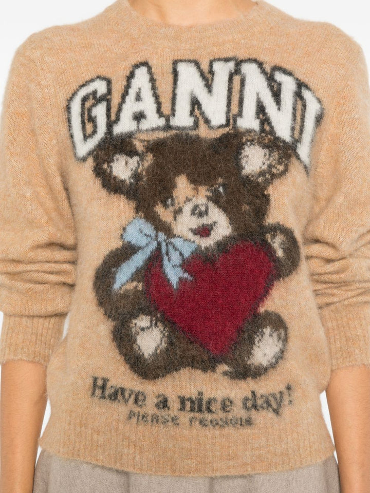 Ganni Sweaters - Marrone | 67f6c3de239c5e35cace1dc6fda1ea789a1936c1