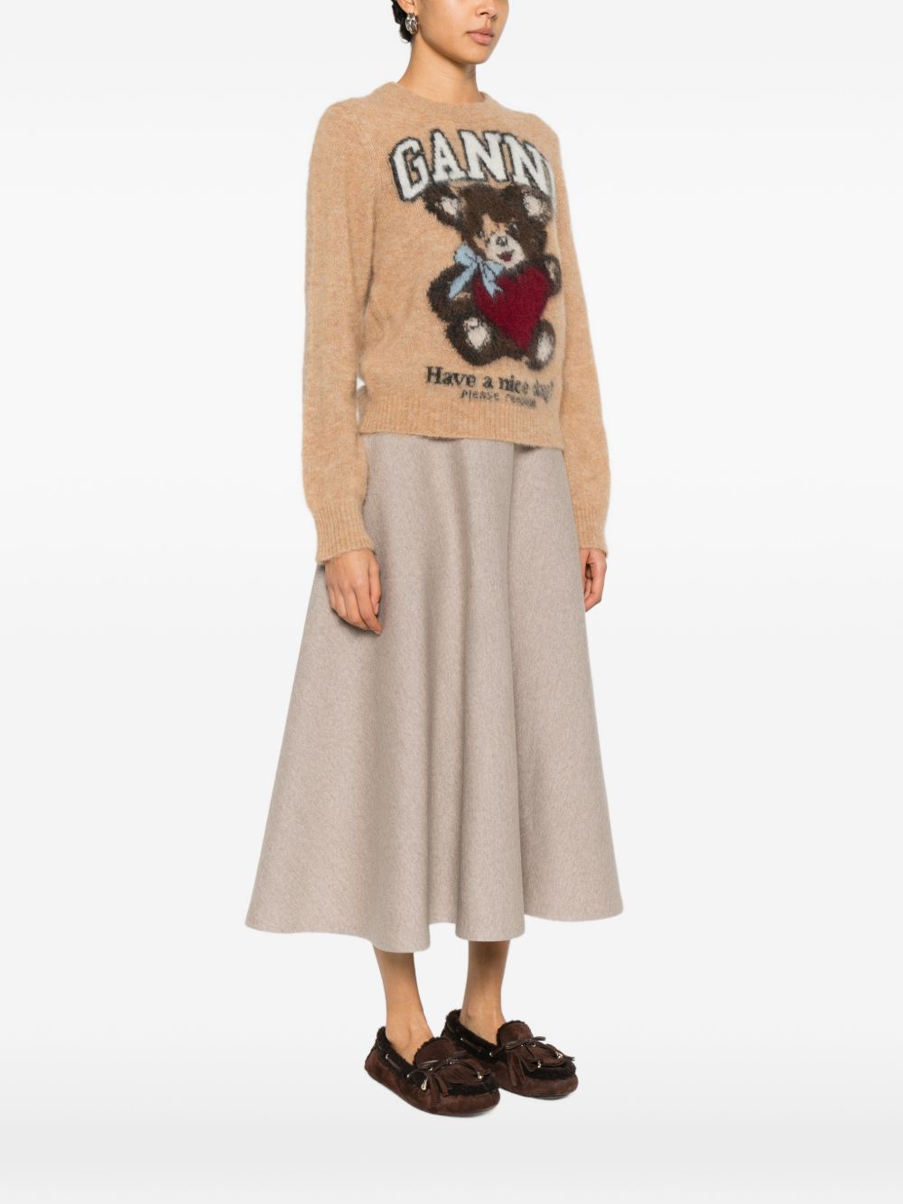 Ganni Sweaters - Marrone | 6f22eadd7b4c8d1c8b5b5f9be0b716fa12c49944