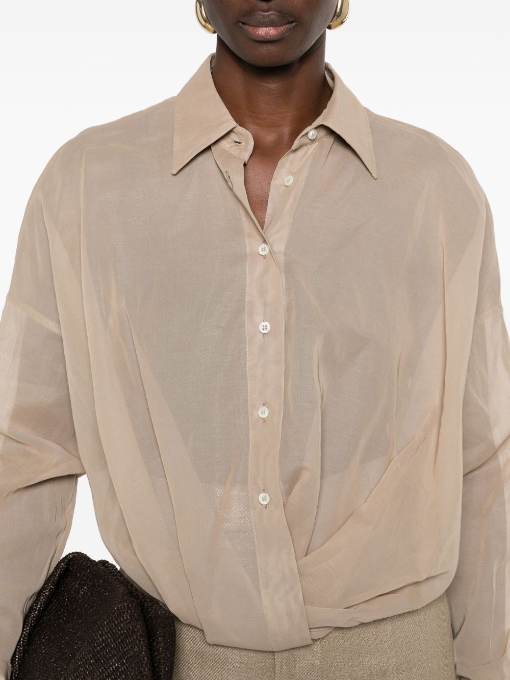 Brunello Cucinelli Shirts - Marrone | ac157c87c10f5c5536db3b3646b05fb50c64a1a1