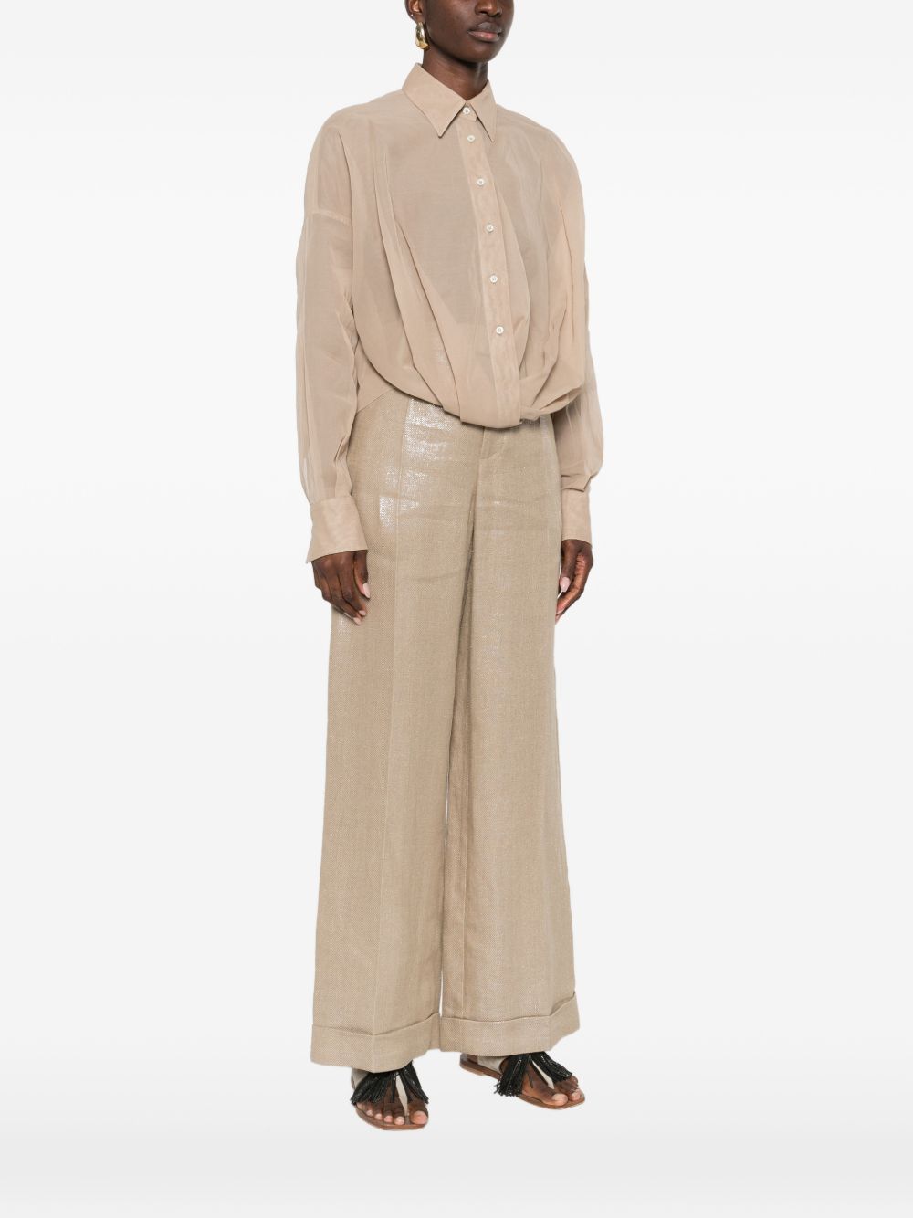 Brunello Cucinelli Shirts - Marrone | fce457bf94bcad8036e28601dca636668ad3707c