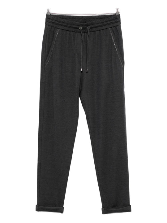 Cotton And Silk Blend Trousers