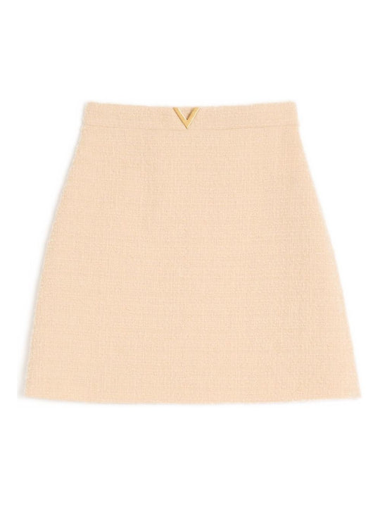 Vlogo Signature Wool Skirt