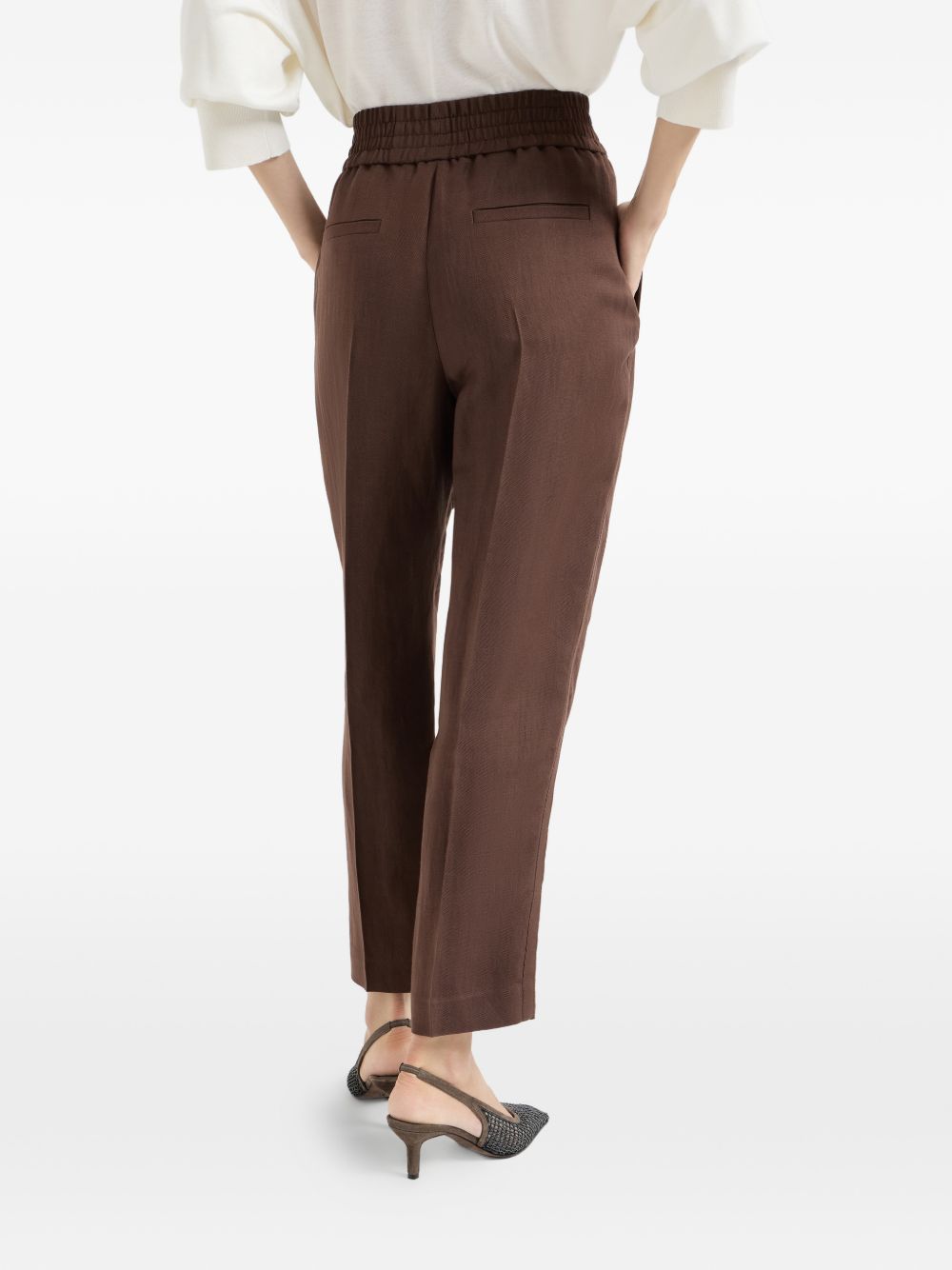 Brunello Cucinelli Trousers - Marrone | c18bc6a35afc1f39b6c7fd3113c1ad4cf1c879bf