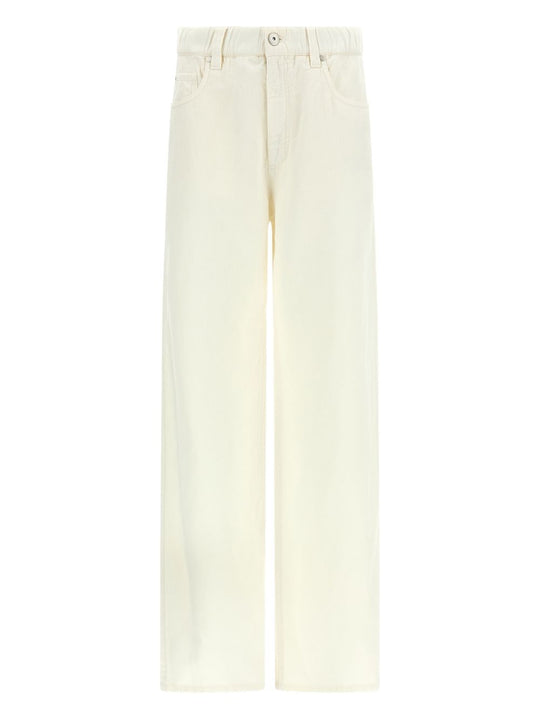 Cotton And Linen Blend Trousers