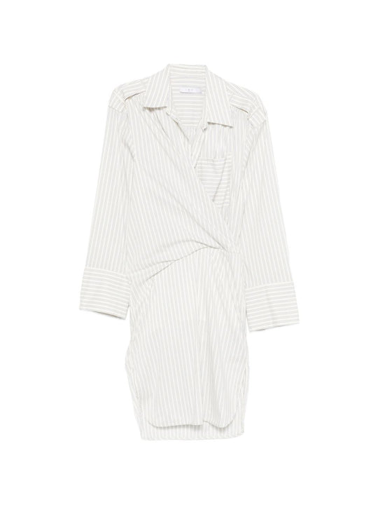 Lazul Striped Cotton Dress