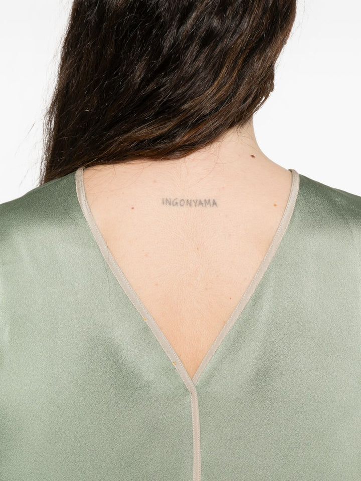 Forte Forte Top - Blue and green | 39df18e0fc20ad344fd8a6727a000fcfb17f8f1c