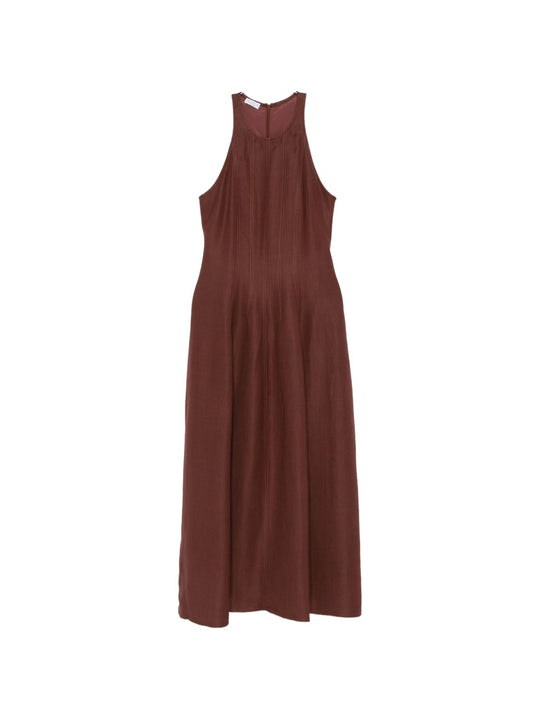 Linen Blend Long Dress