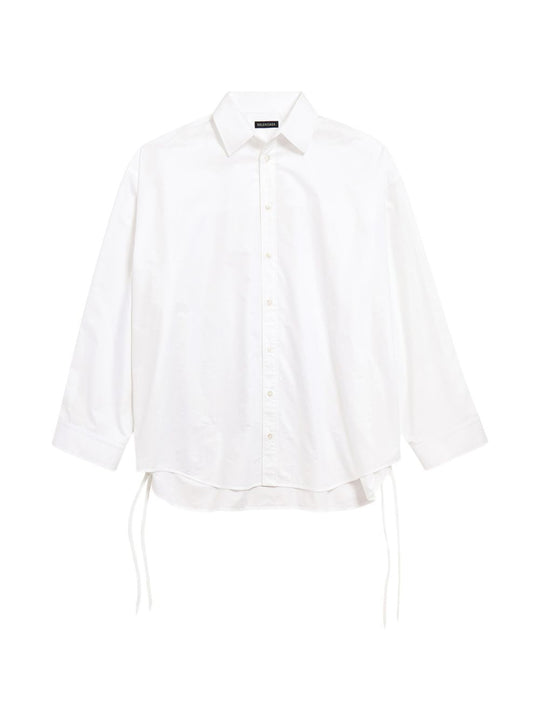 Cotton Lace-Up Shirt