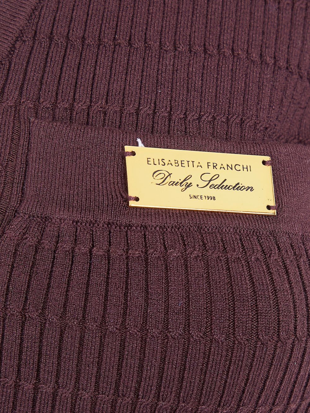 Elisabetta Franchi Sweaters - Marrone | 9c5224274089333d70d1071293d92c0d69fd8e6f