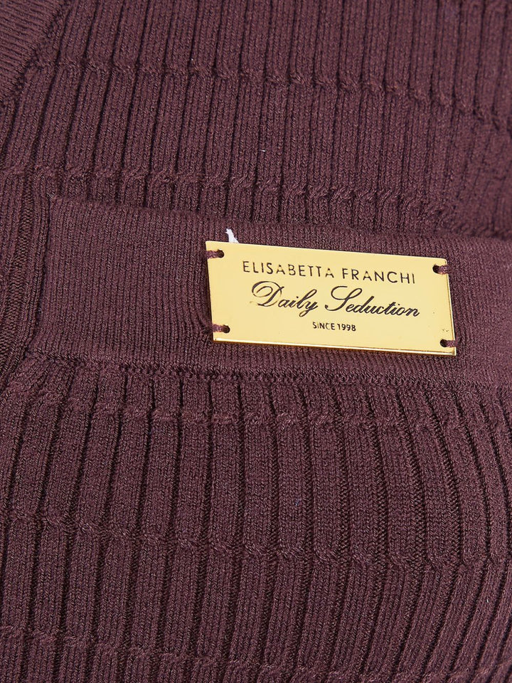 Elisabetta Franchi Sweaters - Marrone | 9c5224274089333d70d1071293d92c0d69fd8e6f