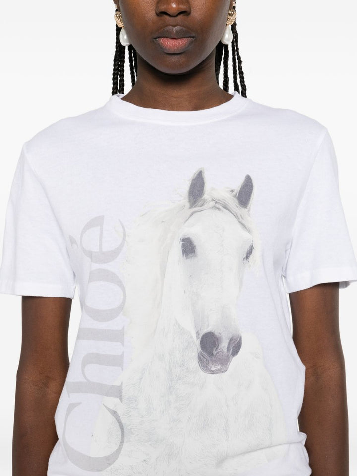 Chloè T-shirts and Polos - Chiari e Naturali | 897455106e3e0f74a58f1a98e5e34b4c91d568cf