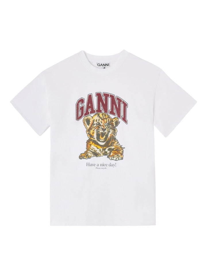 Ganni T-shirts and Polos - WHITE | ede75ca9e8d2c6011ada8f23d6246dcd2c744496