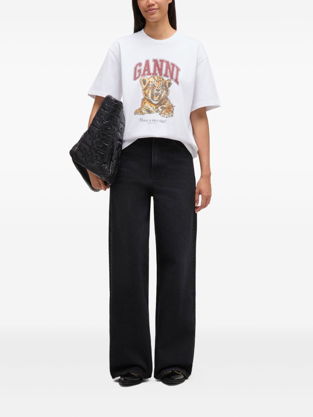 Ganni T-shirts and Polos - WHITE | 4fc27a9809ea509e07a5234d26cd9c666c4170fc