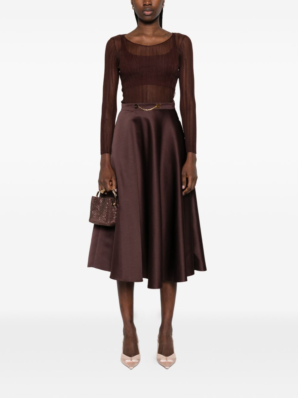 Elisabetta Franchi Skirts - Marrone | 1b6a8e899af2bbe0832dd204540a17ad4a89342a