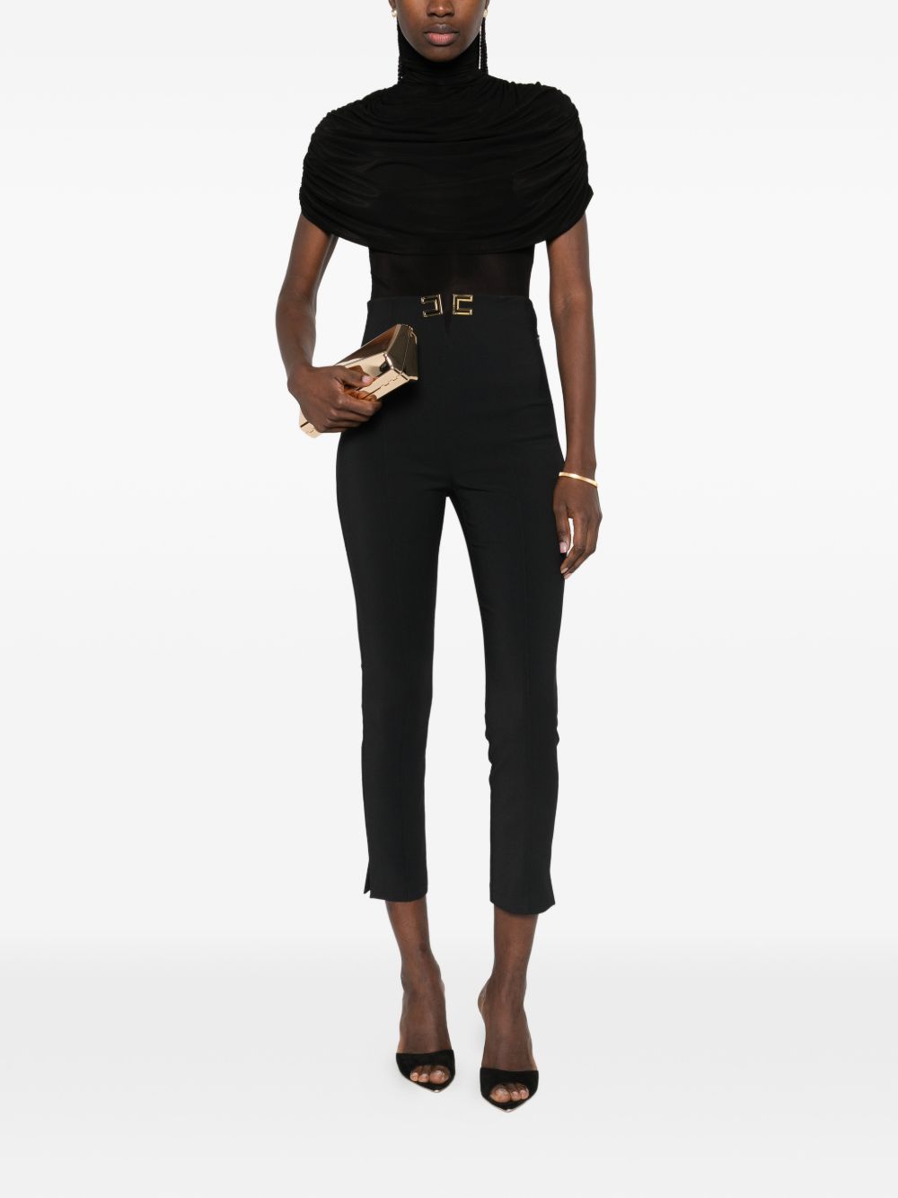 Elisabetta Franchi Trousers - Blacks and greys | 276189aa007cee1c244f0cb7e7bb2d84c87926b6