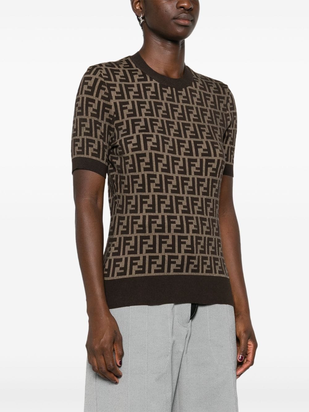 Fendi Sweaters - BROWN | b18a5390f359cd4b6e163a96ad3d982d36a087f6