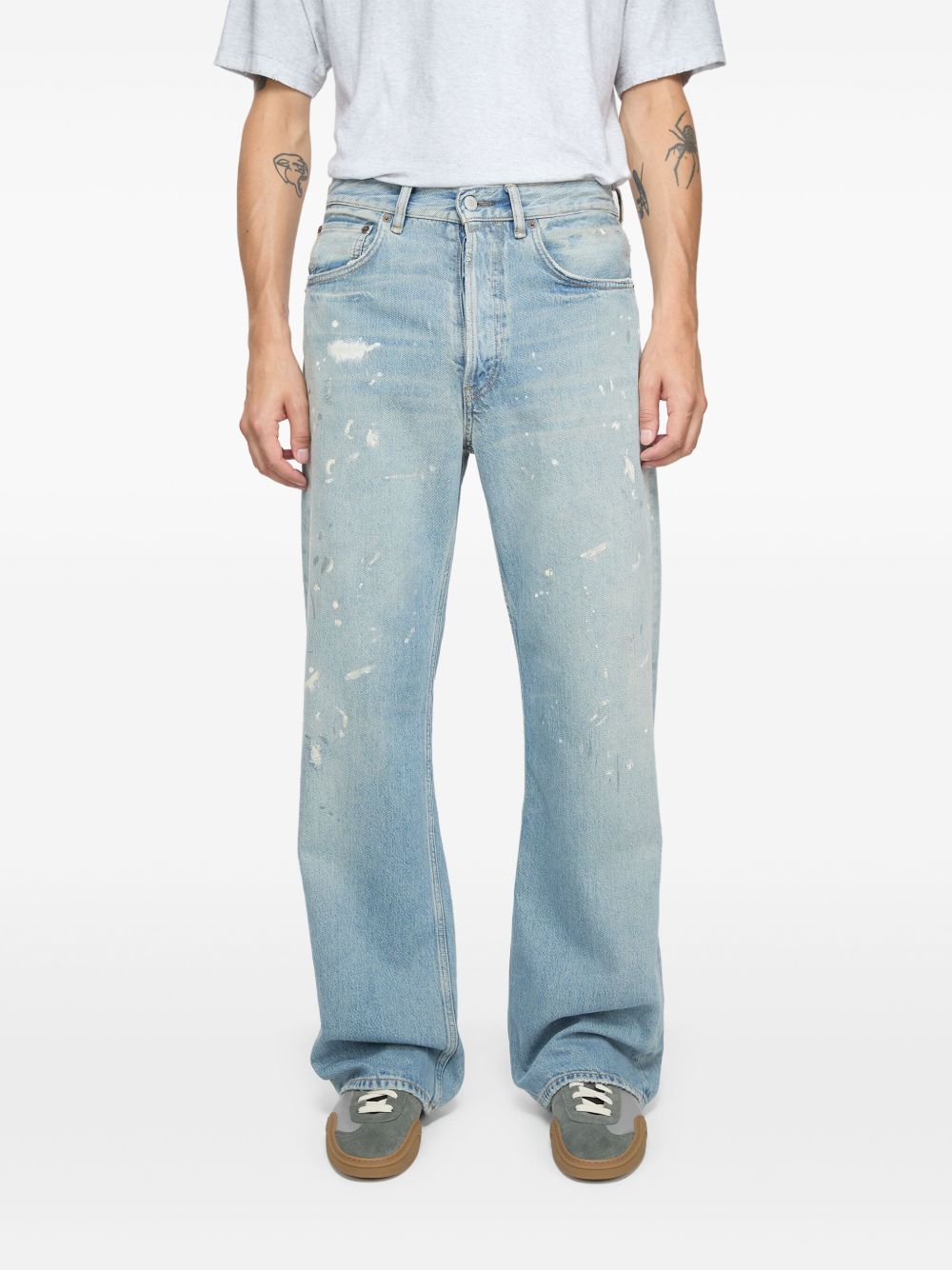 Acne Studios Jeans - Blue and green | a372b5ec1e4aa59368489209329acd5d3f94bdb6