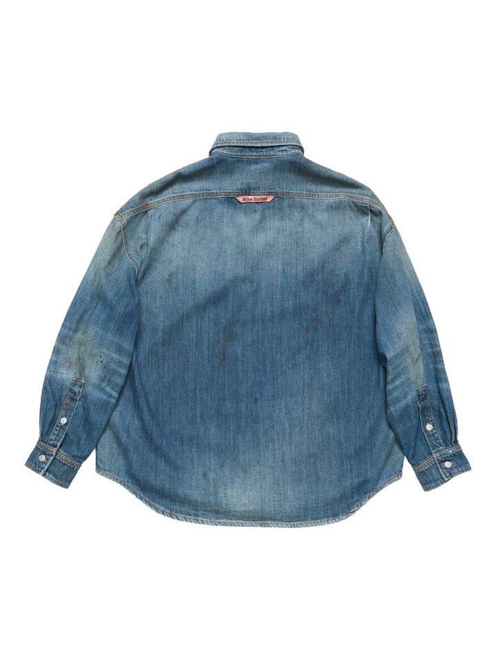 Acne Studios Shirts - Blue and green | b5f85cb5f054ebb72845609d34e0107c63a407ad