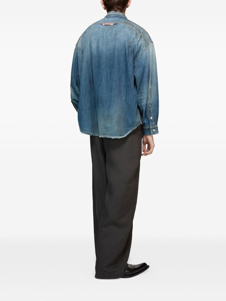 Acne Studios Shirts - Blue and green | c11dc13b76245f88095d50bb83e9ab4b3f54607b