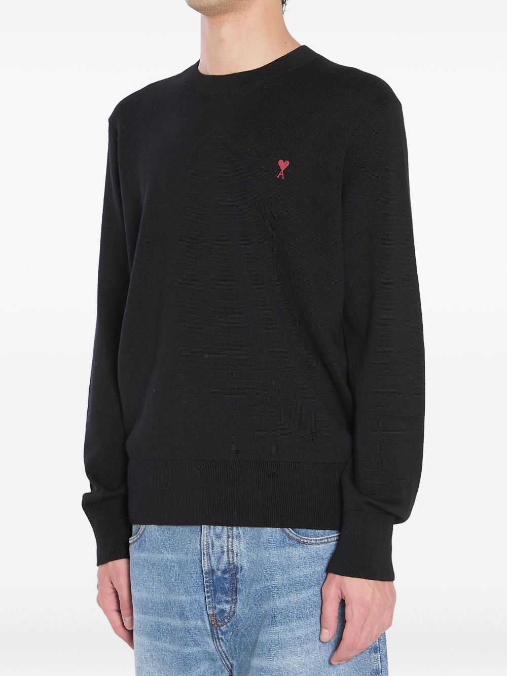 Ami Paris Sweaters - BLACK | 41d18a0cf35668fd524f550273f1d5972594119e
