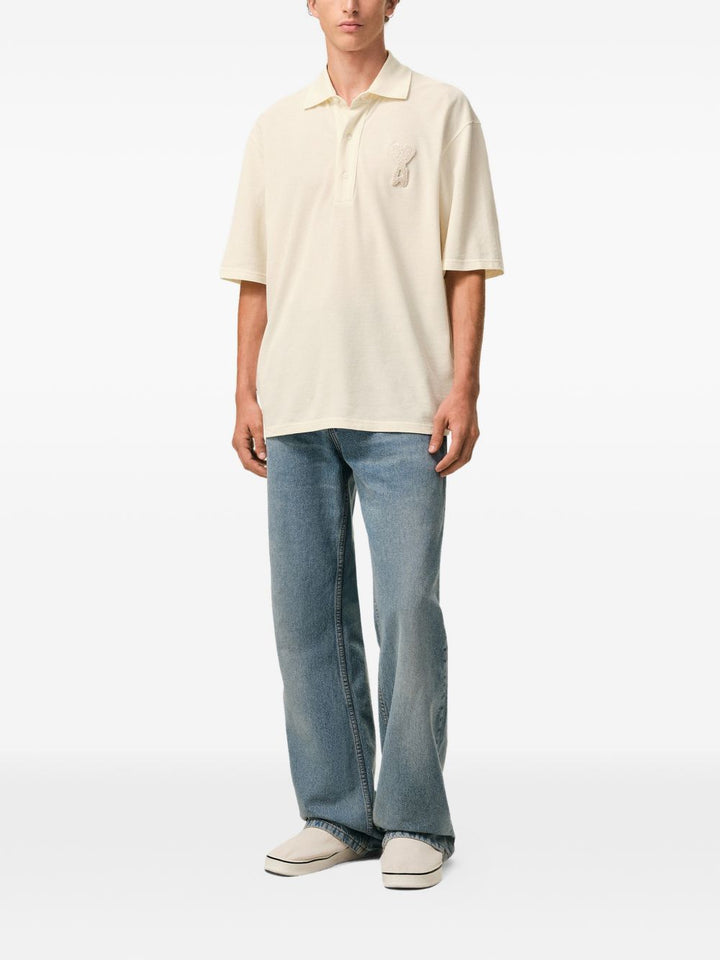 Ami Paris T-shirts and Polos - BEIGE | 122deb27fde9bd2a43142c2af2b8d24c3c8ef473