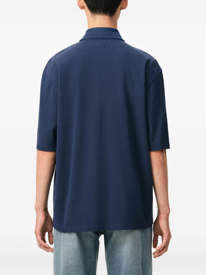 Ami Paris T-shirts and Polos - BLUE | 8e07aae6c9d567ef1f38099b5162b96badbe7dba