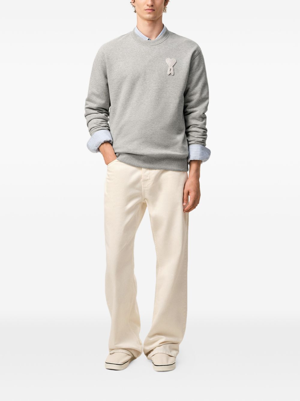 Ami Paris Sweaters - Neri e Grigi | 76251c89646fa715eb69257e198a9f4b66a64146